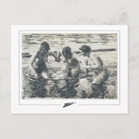 Anders Zorn #328 - Kunstmatig Briefkaart (Voorkant)