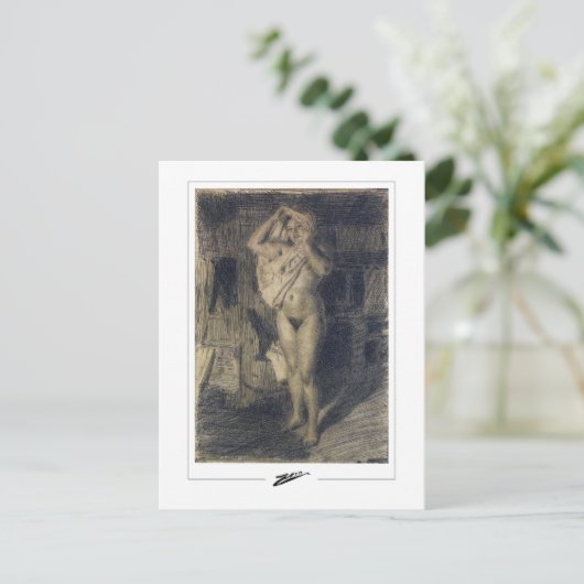 Anders Zorn #335 - Carte postale Art (Debout devant)