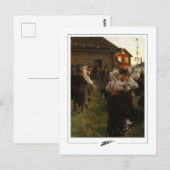 Anders Zorn #72 - Carte postale d'art fin (Devant / Derrière)