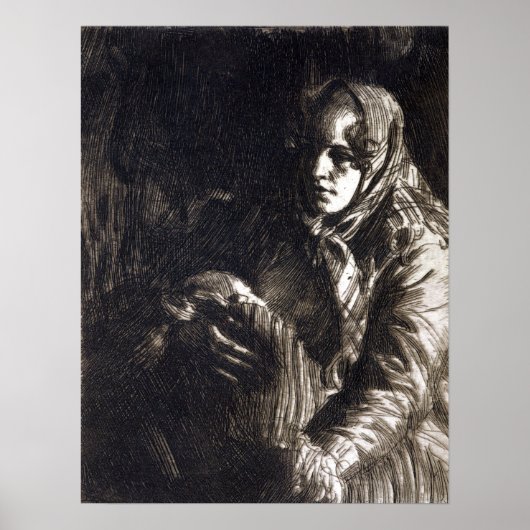 Anders Zorn Madonna Poster (Voorkant)