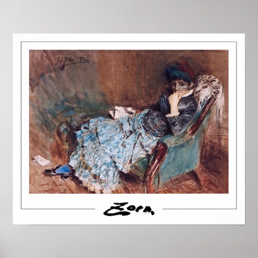 Anders Zorn Zedign Affiche d'art #163 (Devant)