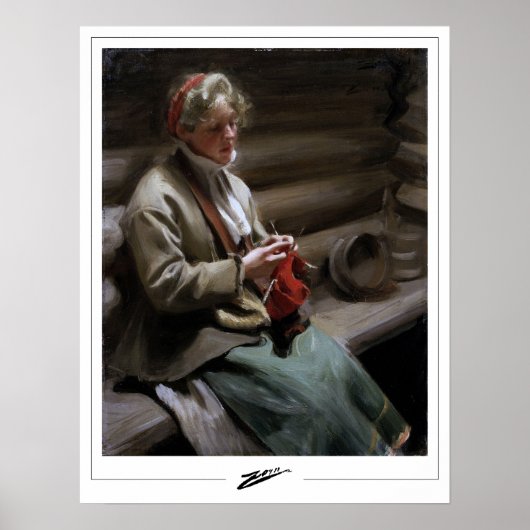 Anders Zorn Zedign Art Poster #211 (Voorkant)