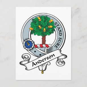 Anderson Clan Badge Briefkaart