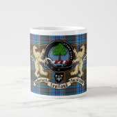 Anderson Clan Badge & Tartan Extra Grote Beker (Voorkant)