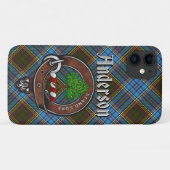 Anderson Clan Badge & Tartan Phone Case (Achterkant (horizontaal))