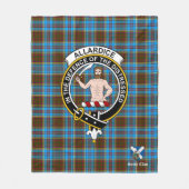 Anderson Clan Badge Tartan Pset Fleece Deken (Voorkant)