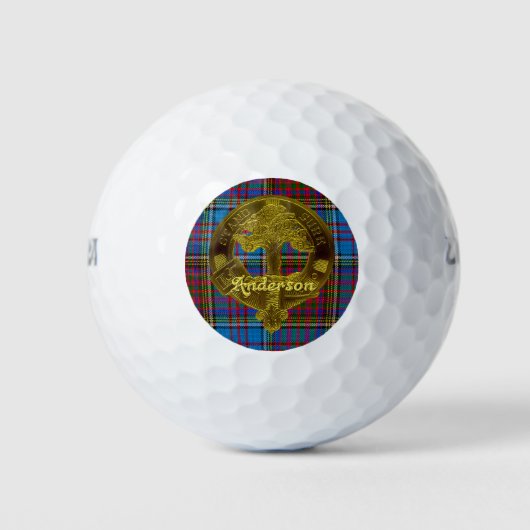 Anderson Clan Motif 5 Golfballen (Voorkant)