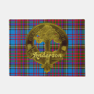Anderson Clan Tartan & Motif Deurmat
