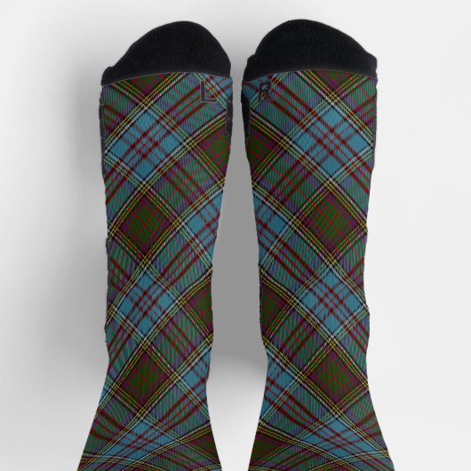Anderson Clan Tartan Plaid Pattern Scottish Sokken (Top)