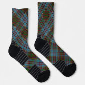 Anderson Clan Tartan Plaid Pattern Scottish Sokken (Rechts)