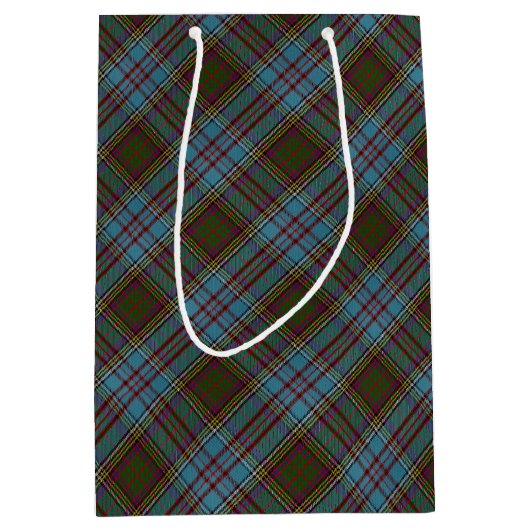 Anderson Clan Tartan Pset Pattern Schots Medium Cadeauzakje (Voorkant)