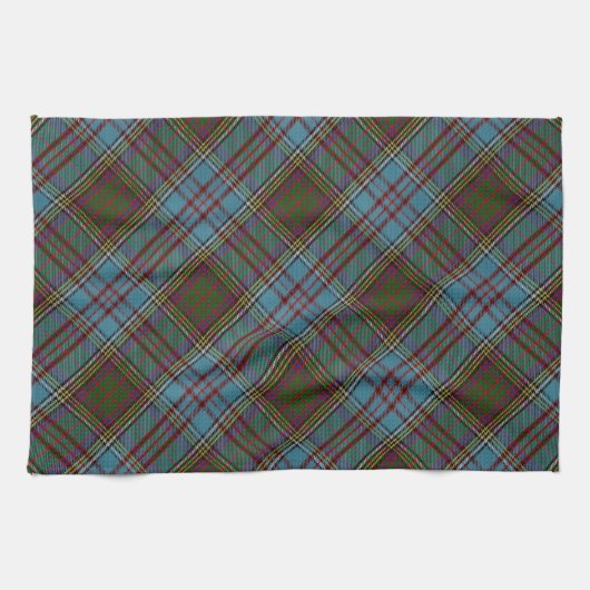 Anderson Clan Tartan Pset Pattern Schots Theedoek (Horizontaal)