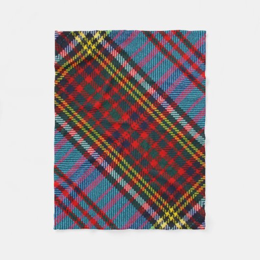 Anderson Clan Tartan Small Fleece Blanket (Voorkant)