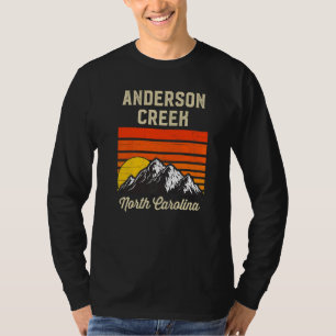 Anderson Creek North Carolina Retro City State Vin T-shirt
