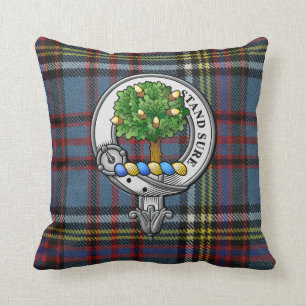 Anderson Crest en Tartan Kussen