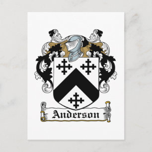 Anderson Family Crest Briefkaart