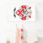 Anderson Family Crest Coat of Arms Spandoek (Insitu)