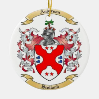 Anderson Family Crest* Keramisch Ornament