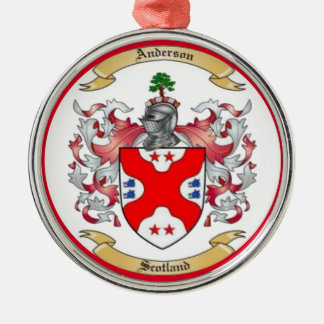 Anderson Family Crest* Metalen Ornament