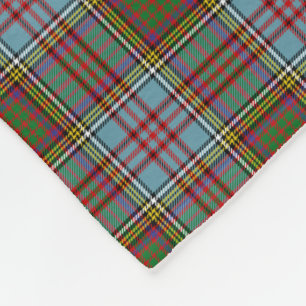Anderson Family Tartan Pattern Fleece Deken