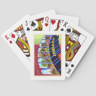 Anderson Indiana in groot Briefkaart Pokerkaarten