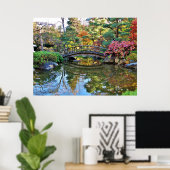 Anderson Japanse tuinbrug Poster (Thuiskantoor)