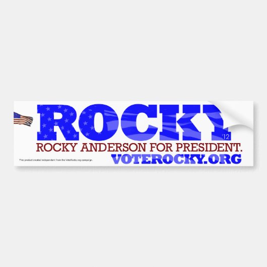 Anderson rocheux pour le Président Sticker (Devant)