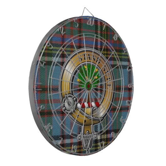 Anderson Tartan & Badge Dartbord (Voorkant Links)