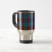Anderson Tartan Clan Travel Mug (Devant gauche)