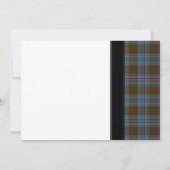 Anderson Tartan Faire-part de mariage (Dos)