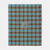 ANDERSON TARTAN Monogram Letter A Fleece Deken (Voorkant)