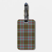 Anderson Tartan Pattern Bagagelabel (Achterkant verticaal)