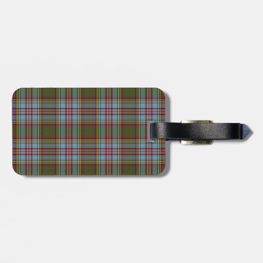 Anderson Tartan Pattern Bagagelabel (Achterkant horizontaal)