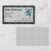 Anderson Tartan Visitekaartje (Voorkant / Achterkant)