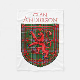 Anderson van Kinnelief Tartan Scottish Pset Fleece Deken