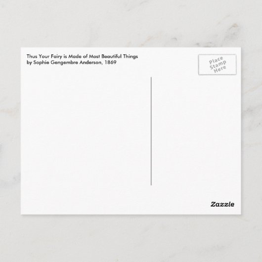 Anderson's mooie moerasheid briefkaart (Achterkant)