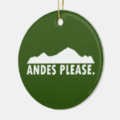 Andes Alsjeblieft Keramisch Ornament (Links)