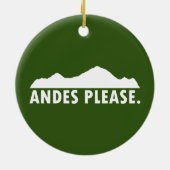Andes Alsjeblieft Keramisch Ornament (Achterkant)