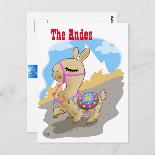Andes-Llama-Briefkaart Briefkaart (Voorkant / Achterkant)