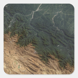 Andes Mountains Vierkante Sticker