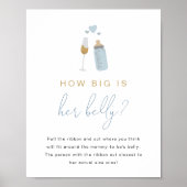 ANDI Blue Poppin-flesjes hoe groot is haar buik Poster (Voorkant)