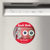 Andi Bob Père Noël regarde Magnet (In Situ (Lave-vaisselle))