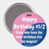 Andi Joyeux Anniversaire #1/2 Girl Magnet (Recto/Verso)