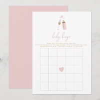 ANDI Pink Poppin' Baby shower Bingo Game