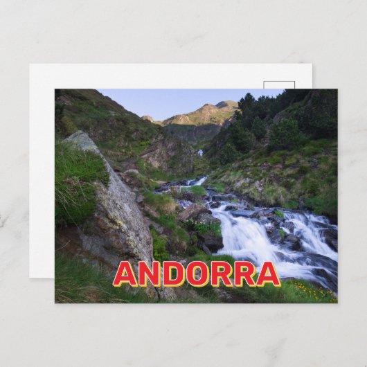 Andorra Berglandschap Briefkaart (Voorkant / Achterkant)