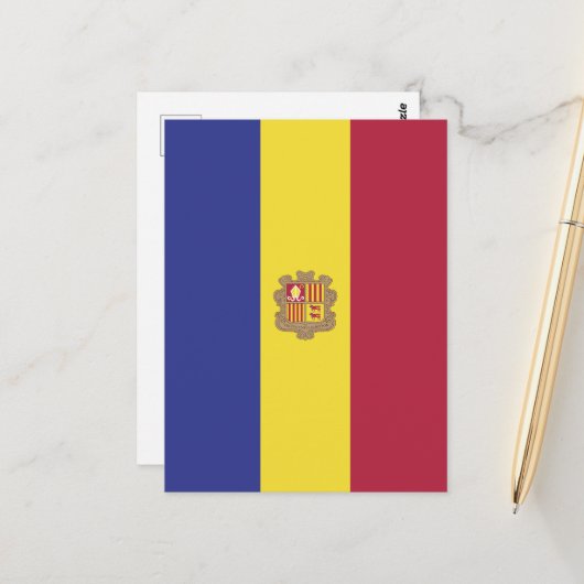 Andorra Briefkaart (Voorkant / Achterkant in situ)