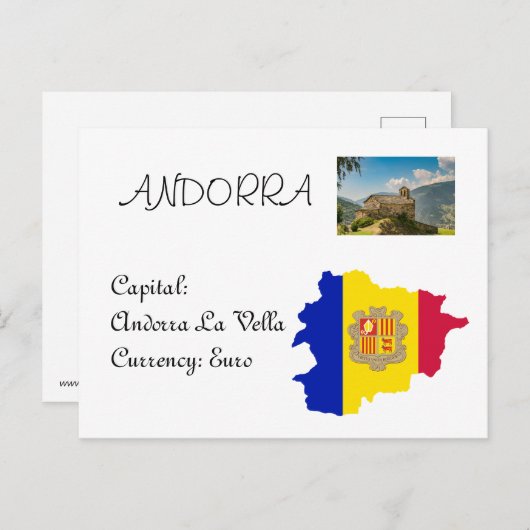 Andorra Briefkaart (Voorkant / Achterkant)