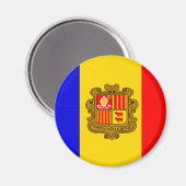 andorra flag magnet magneet (Voorkant / Achterkant)
