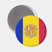 Andorra Flag Magnet Magneet (Voorkant / Achterkant)