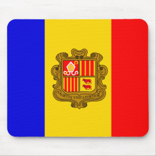 andorra flag mousepad muismat